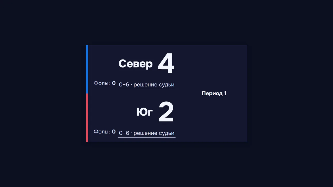 Баскетбол 3×3 — экран