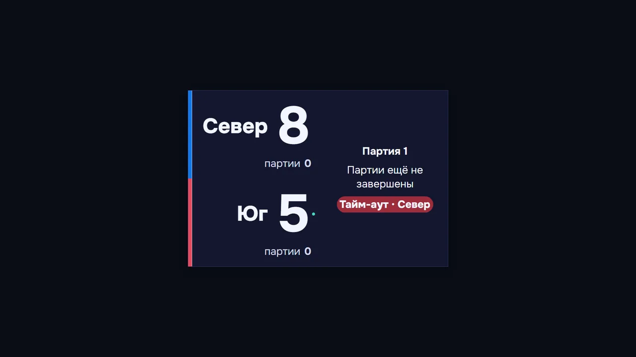 Волейбол 6×6 — экран